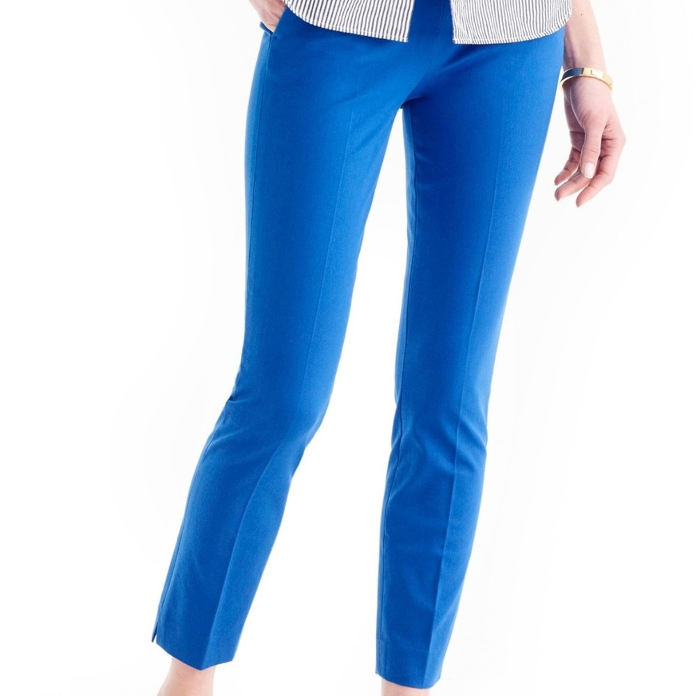 J.Crew Women's Royal Blue Martie Cropped Pant 4P